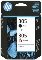 HP Kombipack HP 305 (1x schwarz+1x farbig) <span class="itemid">6ZD17AE</span>