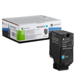 Lexmark Lexmark 74C20C0 cyan Toner <span class="itemid">74C20C0</span>