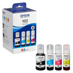 Epson Multipack Tintenflaschen Nr. 102 (4 Farben) <span class="itemid">C13T03R640</span>