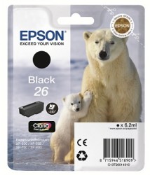 Epson Druckerpatrone Schwarz 26 <span class="itemid">C13T26014012</span>