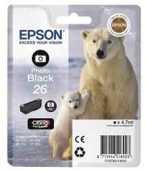 Epson Druckerpatrone Photo Black 26 <span class="itemid">C13T26114012</span>