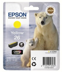 Epson Druckerpatrone Gelb 26 <span class="itemid">C13T26144012</span>