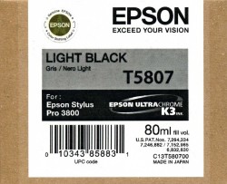 Epson Tintenpatrone Light Black <span class="itemid">C13T580700</span>