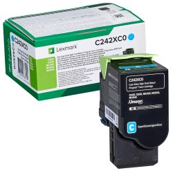 Lexmark Lexmark C242XC0 cyan Toner <span class="itemid">C242XC0</span>