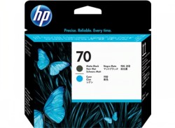 HP Druckkopf HP 70 cyan / schwarz (matt) <span class="itemid">C9404A</span>