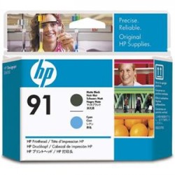 HP Druckkopf HP 91 cyan / schwarz (matt) <span class="itemid">C9460A</span>