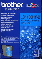 Brother Jumbo Tinte Cyan <span class="itemid">LC1100HYC</span>