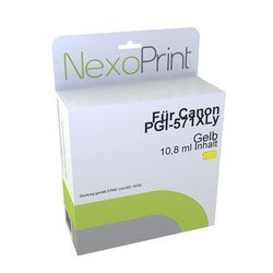 NexoPrint Tinte Gelb XL f&#252;r Canon CLI-571XLy 