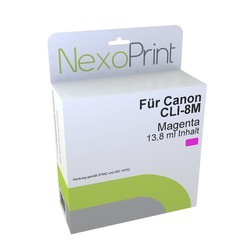 NexoPrint Tintenpatrone magenta f&#252;r Canon CLI-8M / 0622B001 