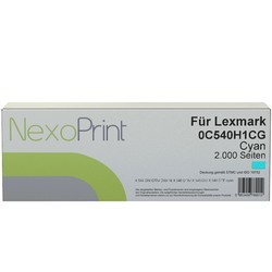 NexoPrint Toner Cyan f&#252;r Lexmark 0C540H1CG 