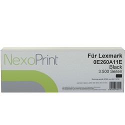 NexoPrint Toner Schwarz f&#252;r Lexmark 0E260A11E 