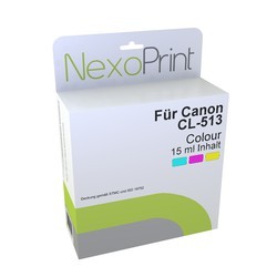 NexoPrint Tintenpatrone Color f&#252;r Canon CL-513 / 2971B001 