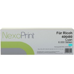 NexoPrint Tonerkartusche cyan f&#252;r Ricoh 406480 