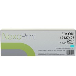 NexoPrint Tonerkartusche cyan f&#252;r OKI 42127407 