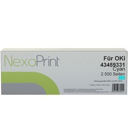 NexoPrint Tonerkartusche cyan f&#252;r OKI 43459331 