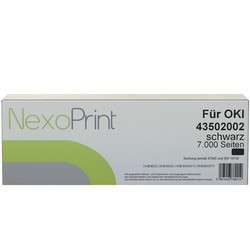 NexoPrint Tonerkartusche schwarz f&#252;r OKI 43502002 