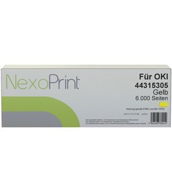 NexoPrint Tonerkartusche gelb f&#252;r OKI 44315305 