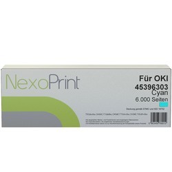 NexoPrint Tonerkartusche cyan f&#252;r OKI 45396303 