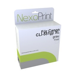 NexoPrint Tinte Grau XL f&#252;r Canon CLI-551gy / 6447B001 