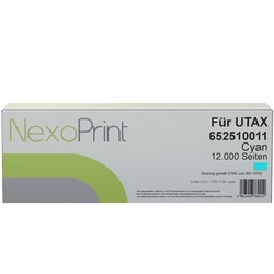 NexoPrint Tonerpatrone cyan f&#252;r UTAX 652510011 