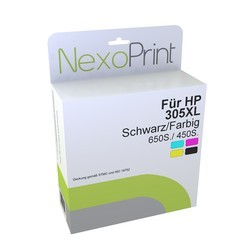 NexoPrint NexoPrint Kombipack f&#252;r HP 305XL (1x schwarz+1x farbig) 