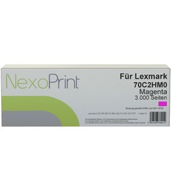 NexoPrint Toner Magenta f&#252;r Lexmark 70C2HM0 