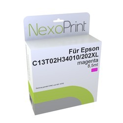 NexoPrint Tintenpatrone magenta f&#252;r Epson 202 XL 