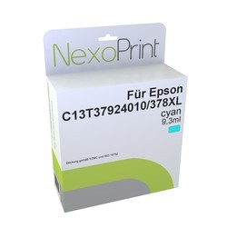 NexoPrint Tintenpatrone Cyan f&#252;r Epson 378 XL 