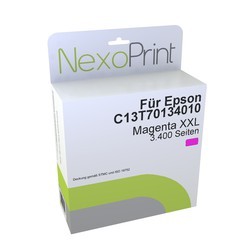 NexoPrint Tintenpatrone magenta XXL f&#252;r Epson C13T70134010 