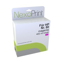 NexoPrint Tintenpatrone magenta f&#252;r HP Nr. 80 / C4847A 