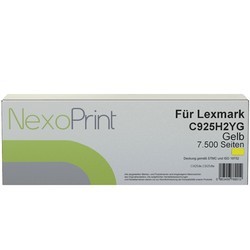 NexoPrint Toner Gelb f&#252;r Lexmark C925H2YG 