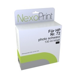 NexoPrint Tinte photo schwarz f&#252;r HP Nr. 72 / C9370A 