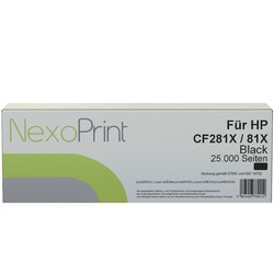 NexoPrint Tonerkartusche schwarz f&#252;r HP CF281X / 81X 