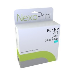 NexoPrint Tintenpatrone cyan f&#252;r HP Nr. 711 / CZ130A 