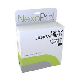 NexoPrint Tintenpatrone schwarz f&#252;r HP 973X 