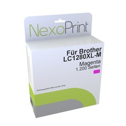 NexoPrint XL Tinte Magenta f&#252;r Brother LC1280XLM 