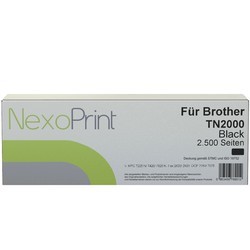 NexoPrint Tonerkartusche schwarz f&#252;r Brother TN2000 