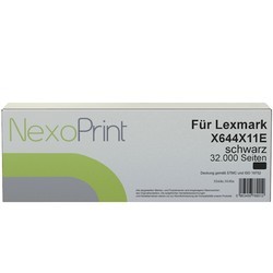 NexoPrint Toner Druckkassette f&#252;r Lexmark X644X11E 